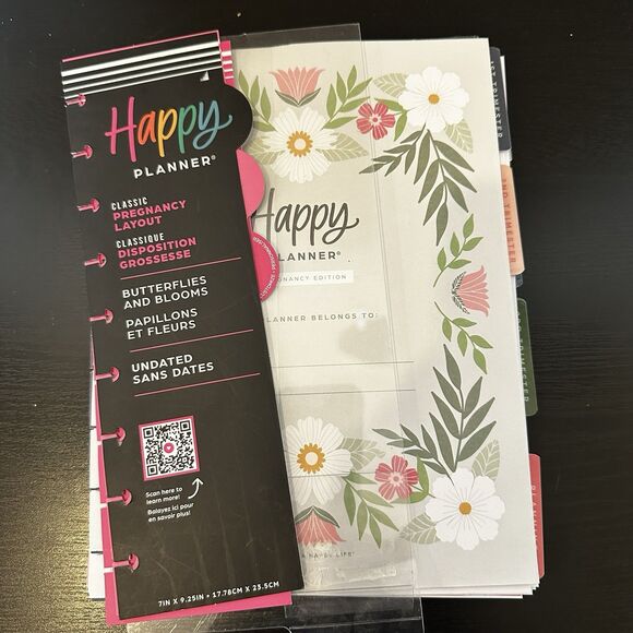 Happy Planner Pregnancy Planner Journal Insert Pages No cover Unused Ring Style - Picture 1 of 8